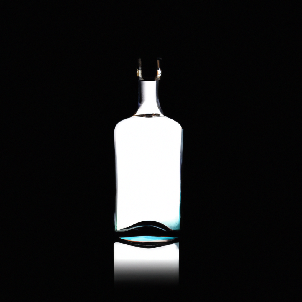 Producto de vidrio con sombras en degradé
